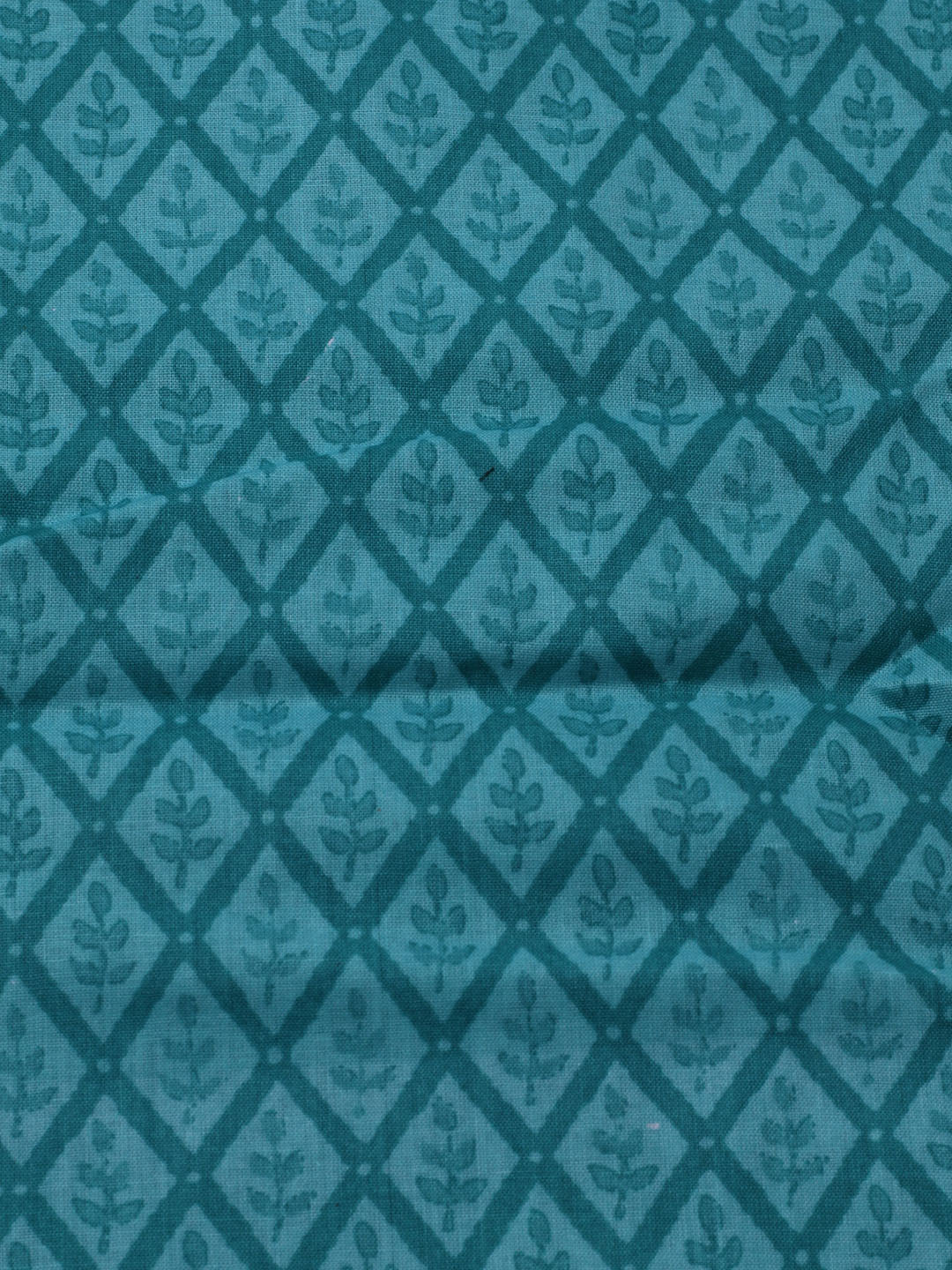 Printed Cotton Blend Unstitched Suit With Dupatta