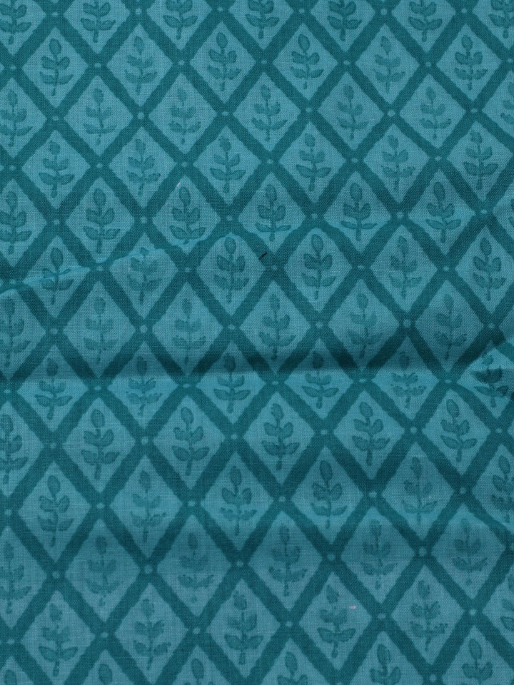 Printed Cotton Blend Unstitched Suit With Dupatta