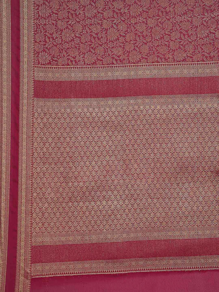 Plain Crepe Saree