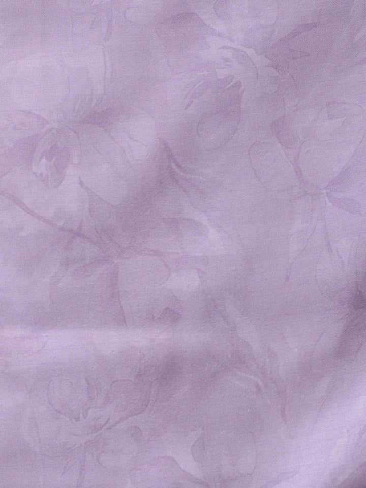 Embroidered Cotton Blend Unstitched Suit With Pant &amp; Dupatta