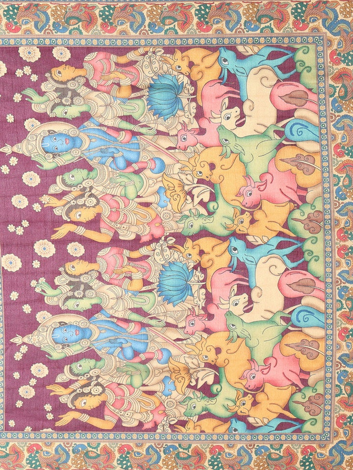 Printed Dola Silk Saree