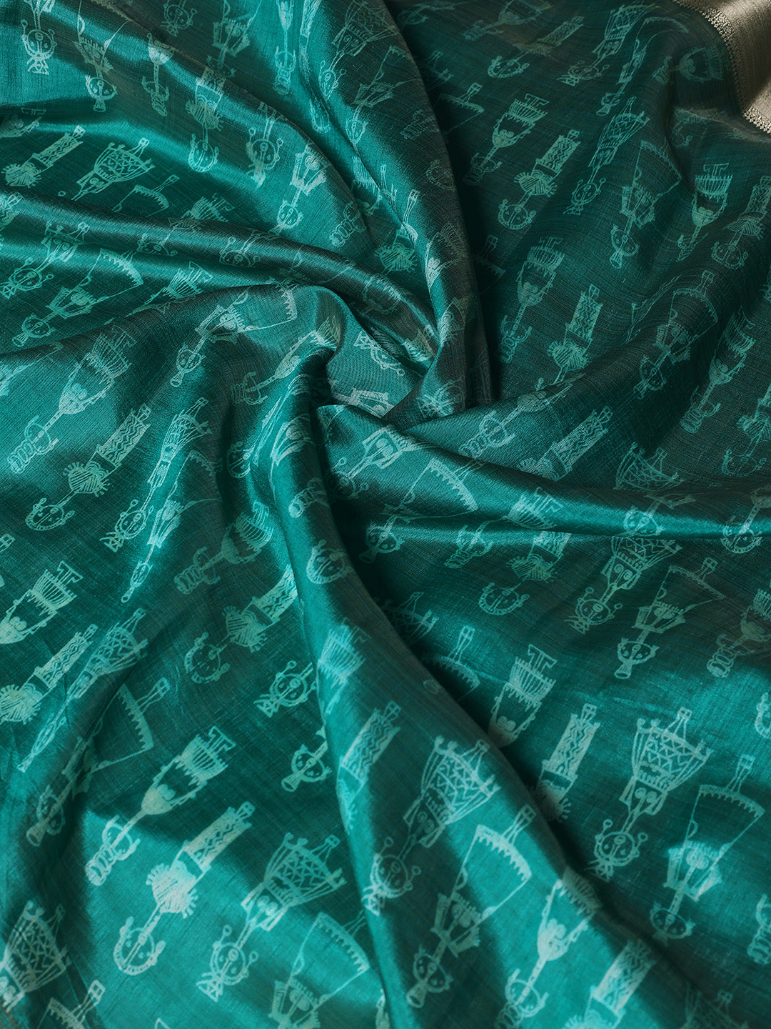 Digital Printed Art Silk Saree