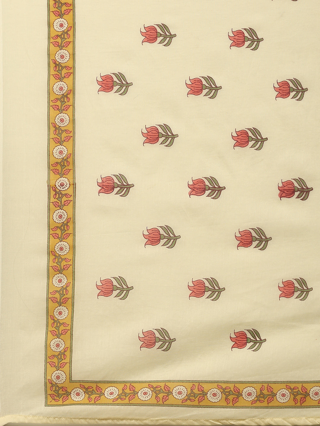 Printed Cotton Blend Kurta With Pant &amp; Dupatta