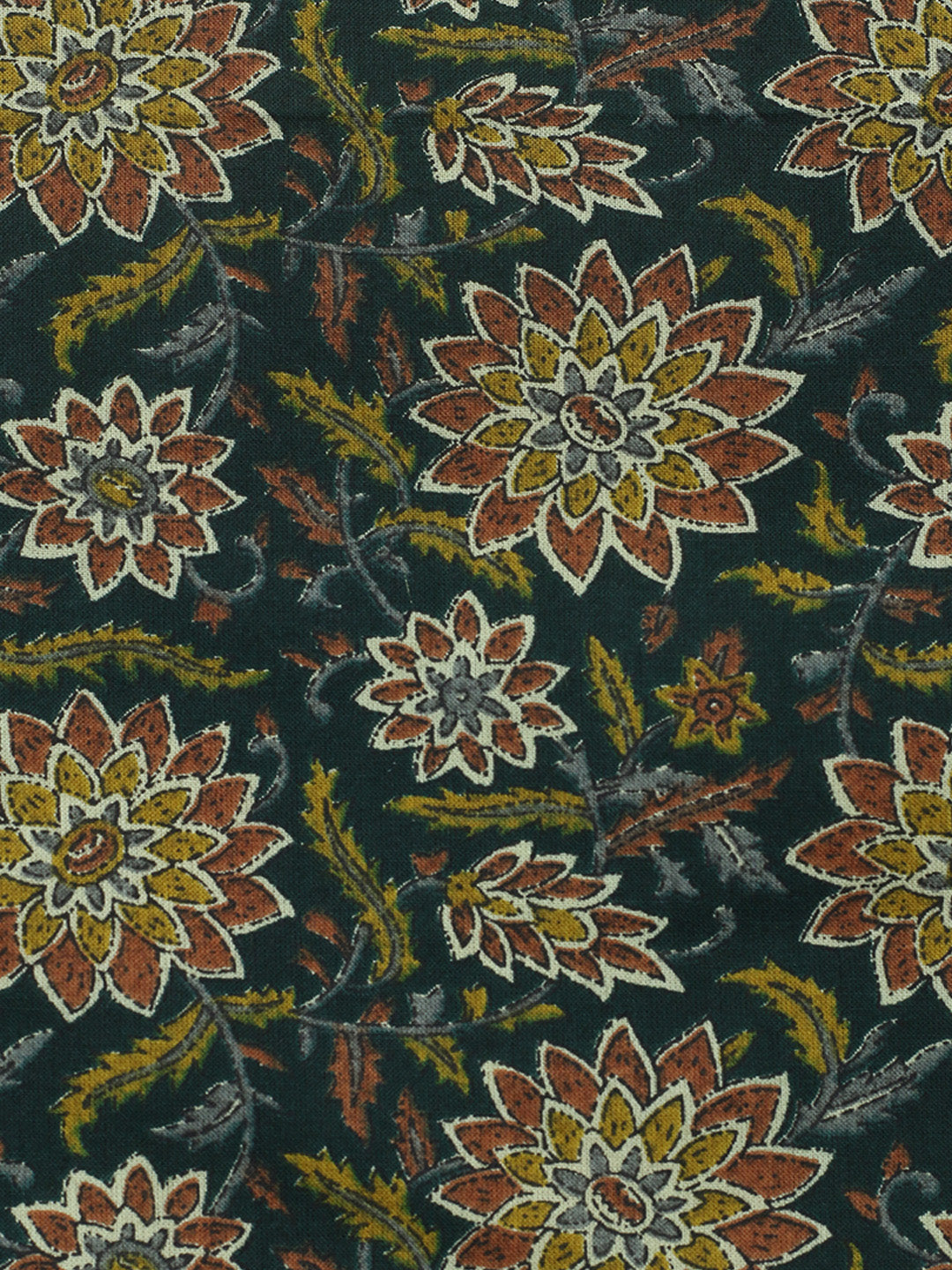 Embroidered Cotton Blend Unstitched Suit With Pant &amp; Dupatta
