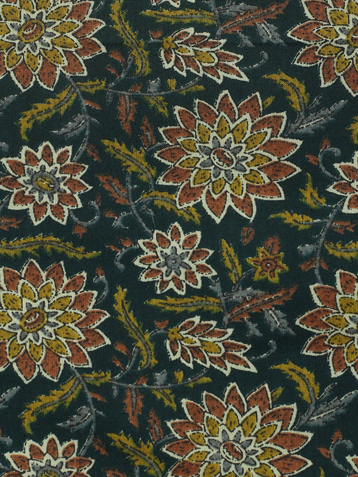 Embroidered Cotton Blend Unstitched Suit With Pant &amp; Dupatta