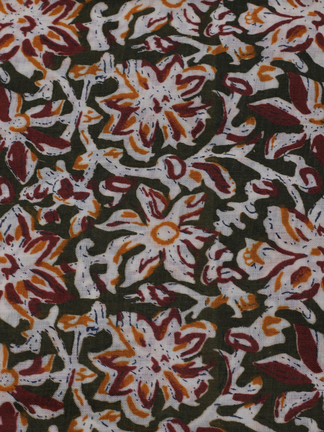 Printed Cotton Blend Unstitched Suit With Dupatta