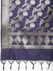 Woven Chanderi Unstitched Suit Piece With Dupatta