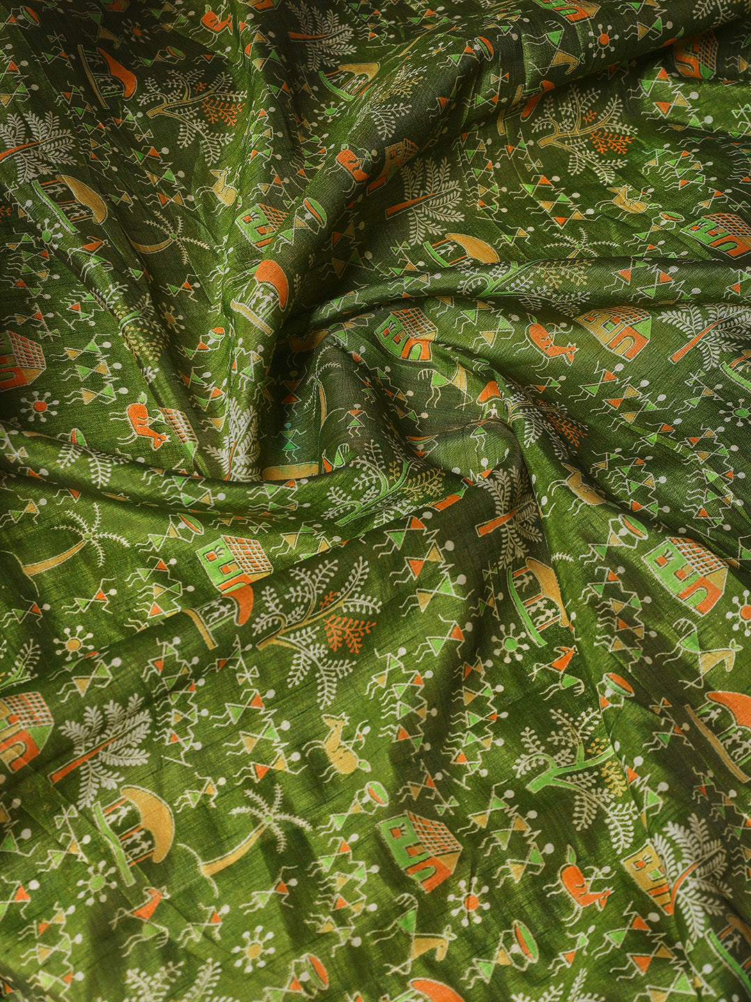 Digital Printed Art Silk Saree