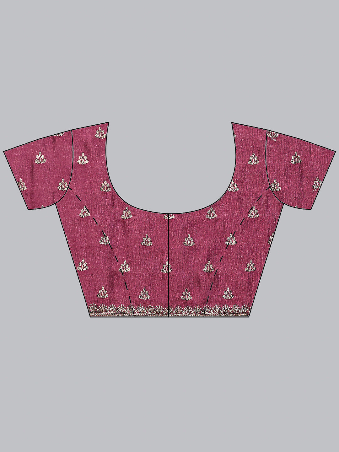 Zari Embroidered Tussar Saree