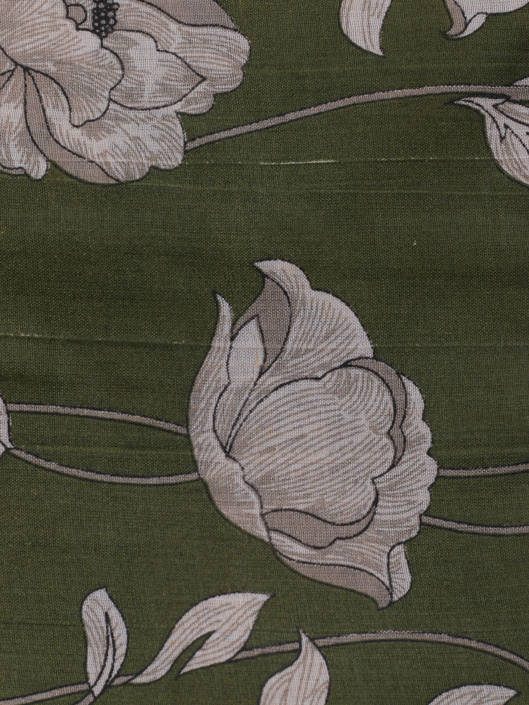 Printed Cotton Blend Unstitched Suit With Dupatta
