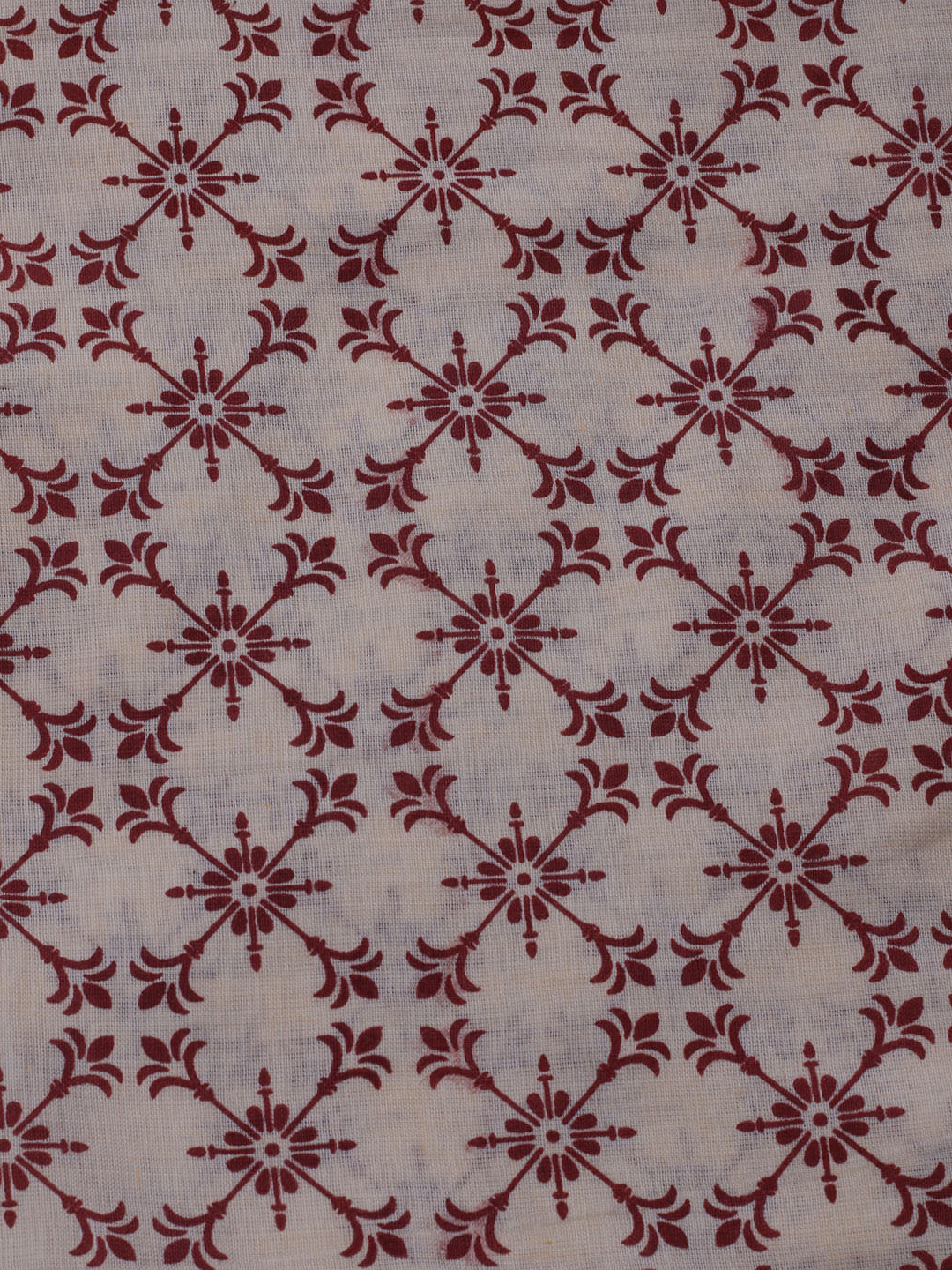 Printed Cotton Blend Unstitched Suit With Dupatta