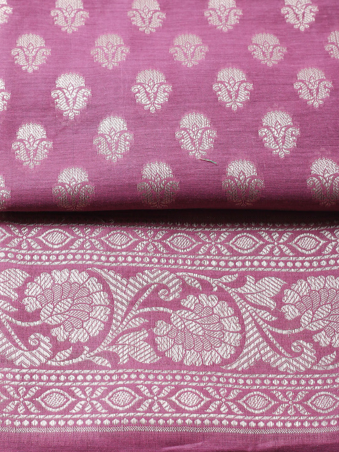 Banarasi Chanderi Unstitched Suit With Pant &amp; Dupatta