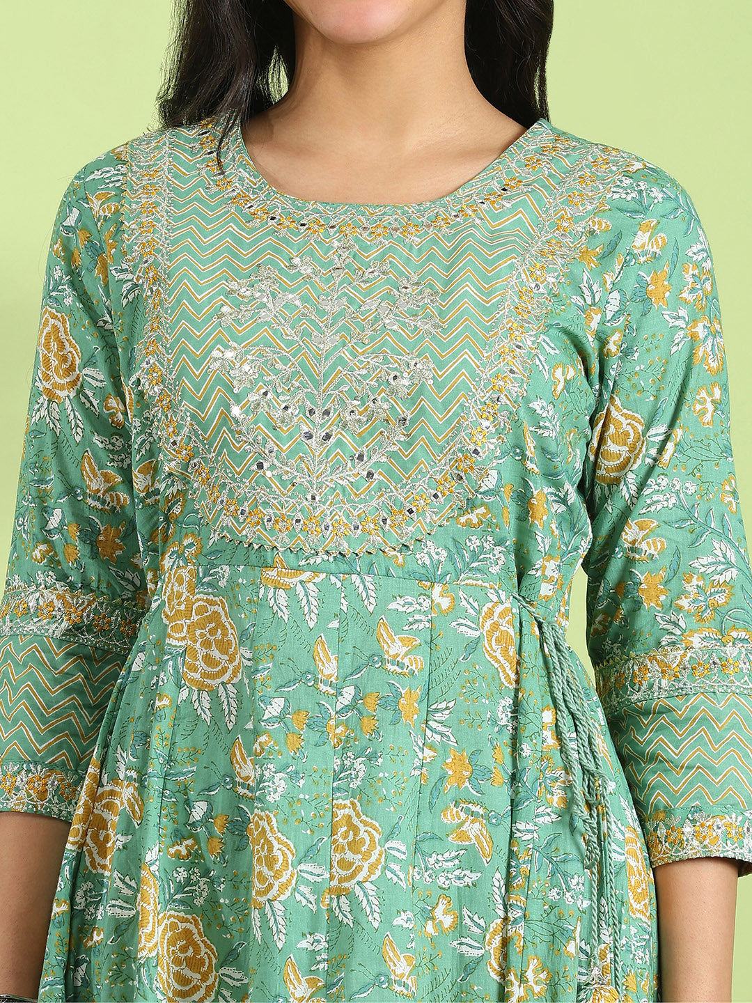 Printed Cotton Blend Kurta