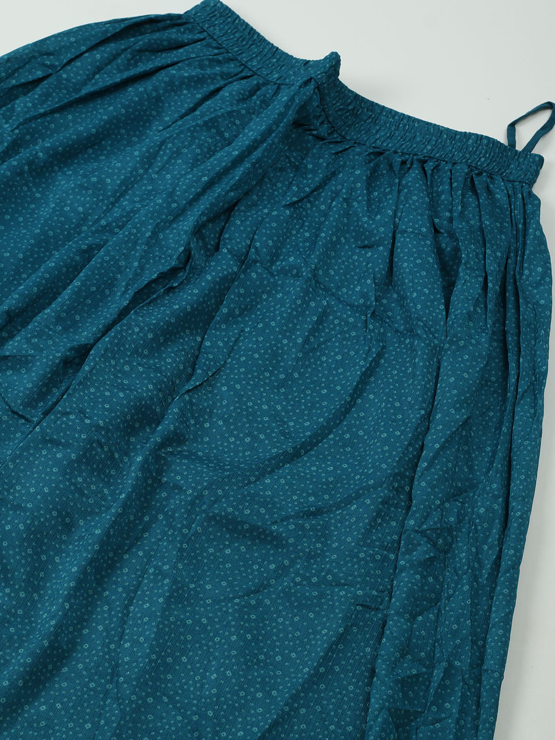 Embroidered Art Silk Unstitched Suit With Dupatta