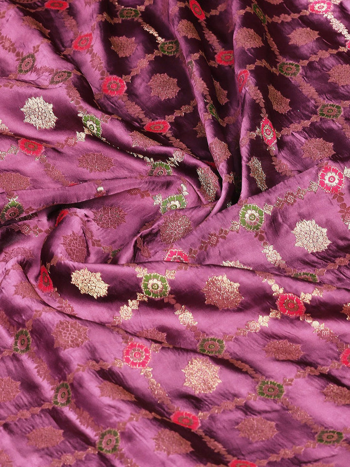 Woven Design Satin Saree