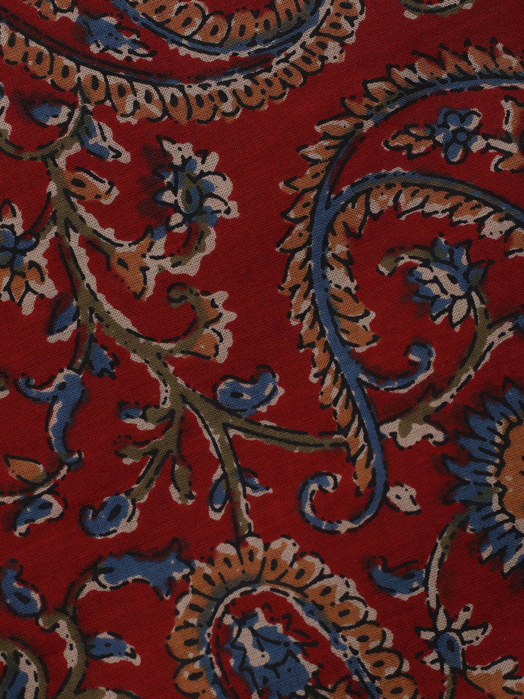 Embroidered Cotton Blend Unstitched Suit With Pant &amp; Dupatta