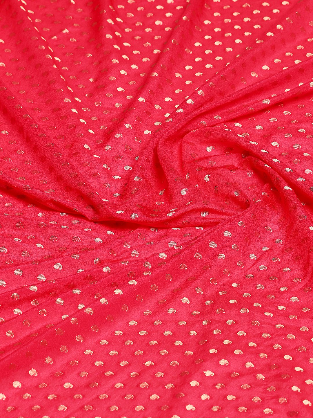 Plain Crepe Saree