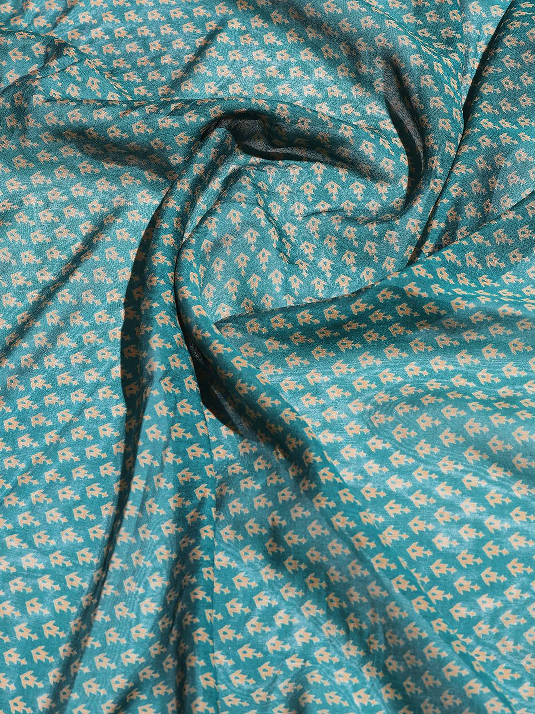 Digital Printed Art Silk Saree