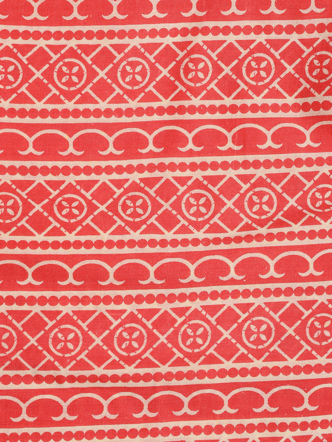 Printed Cotton Blend Unstitched Suit With Dupatta