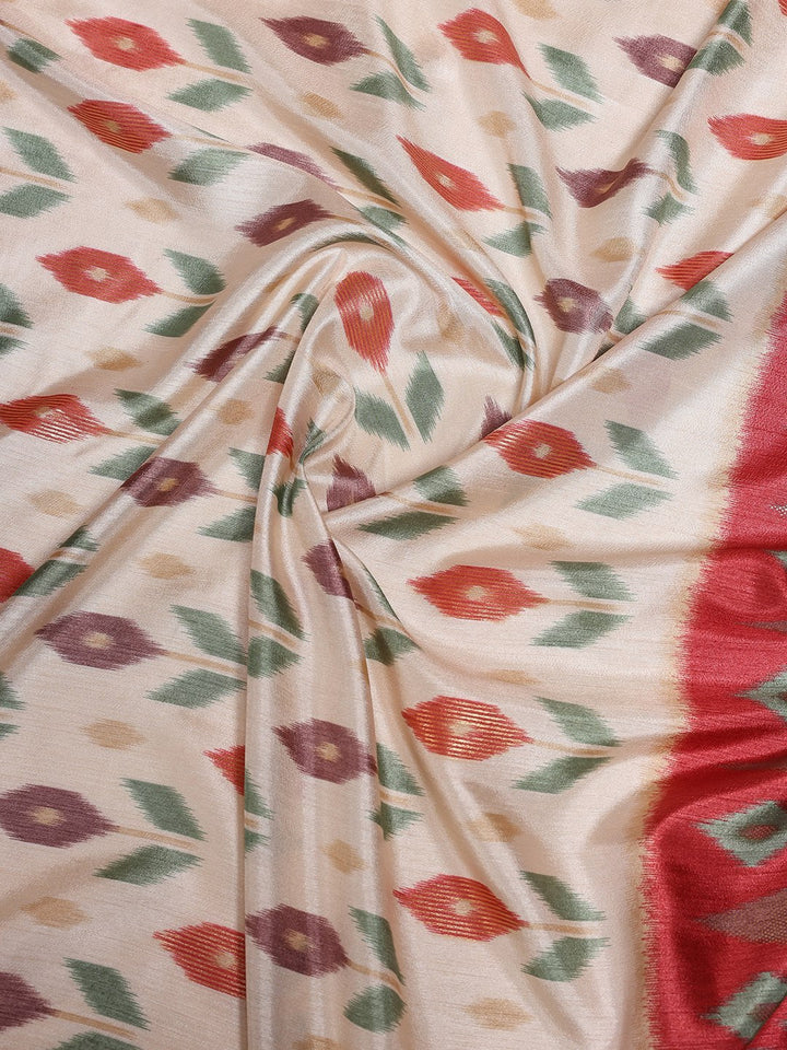 Digital Printed Art Silk Saree