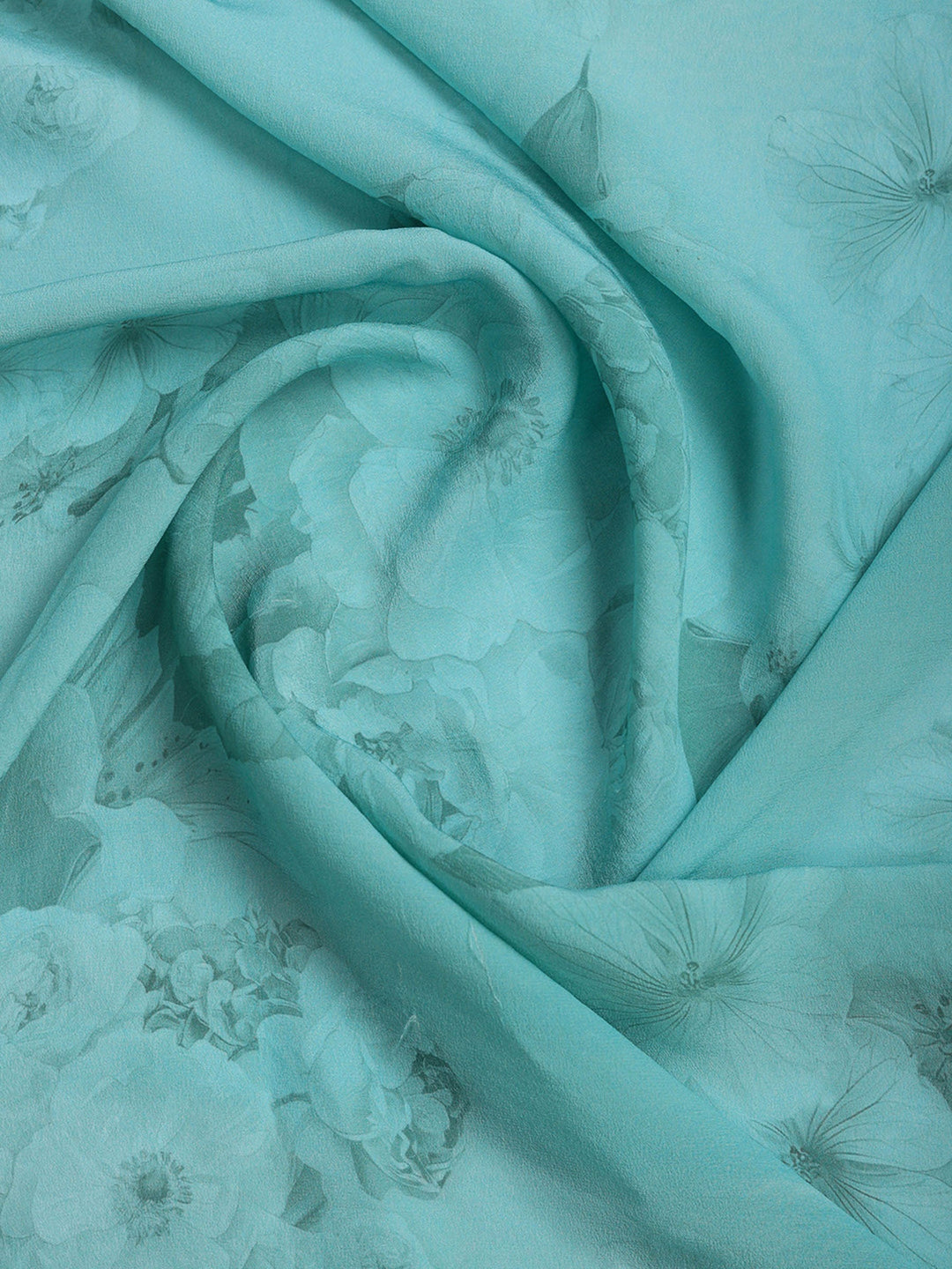 Digital Print Chiffon Saree