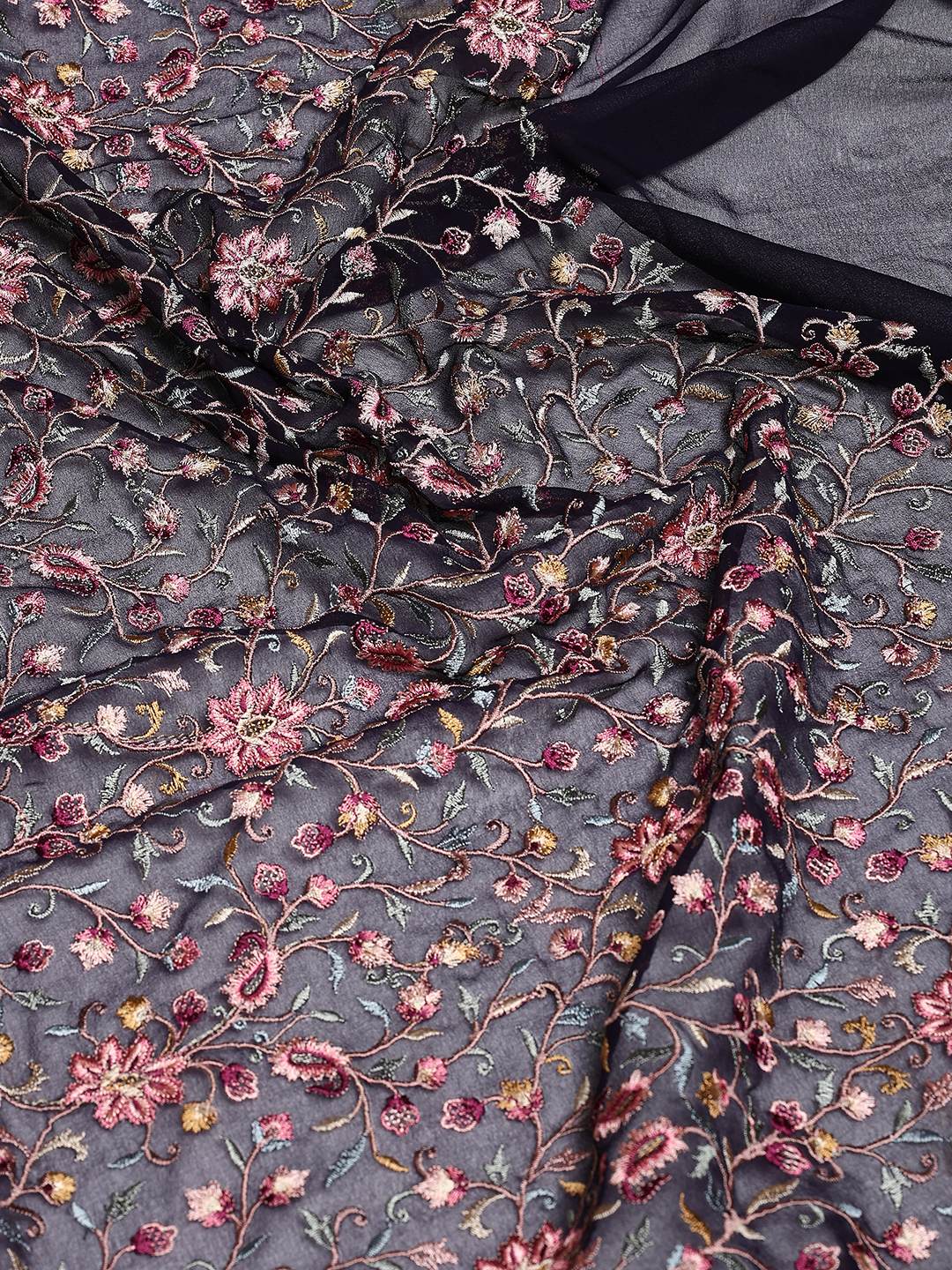 Embroidered Georgette Saree