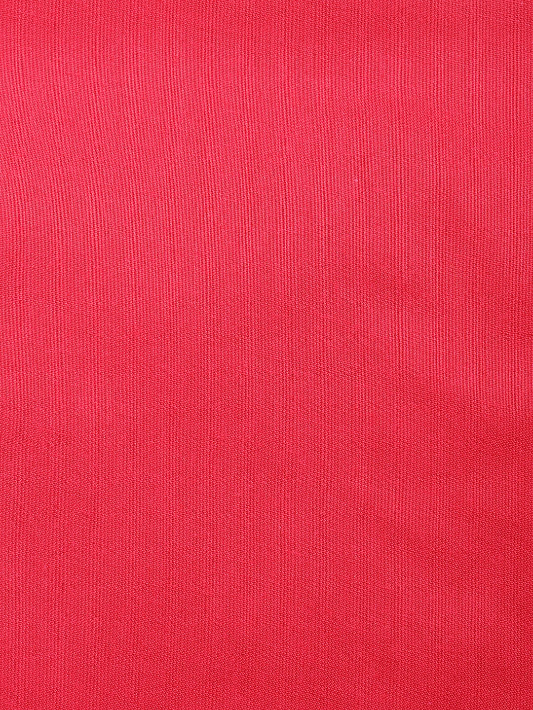 Gota Neck Cotton Blend Unstitched Suit With Dupatta