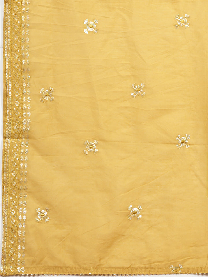 Printed Cotton Unstitched Suit Piece With Dupatta