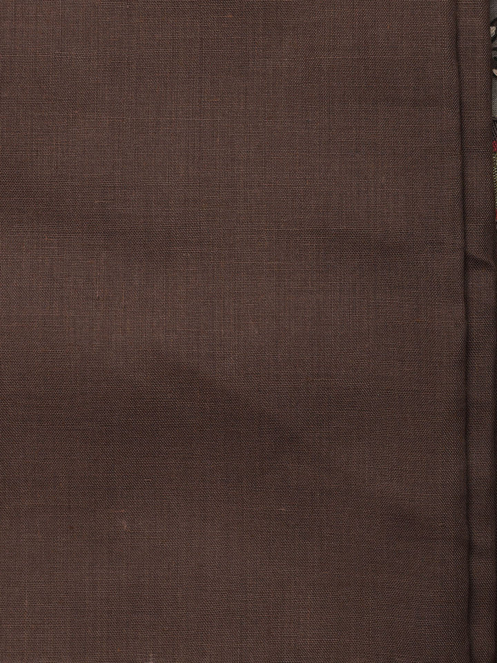 Printed Cotton Blend Unstitched Suit With Dupatta