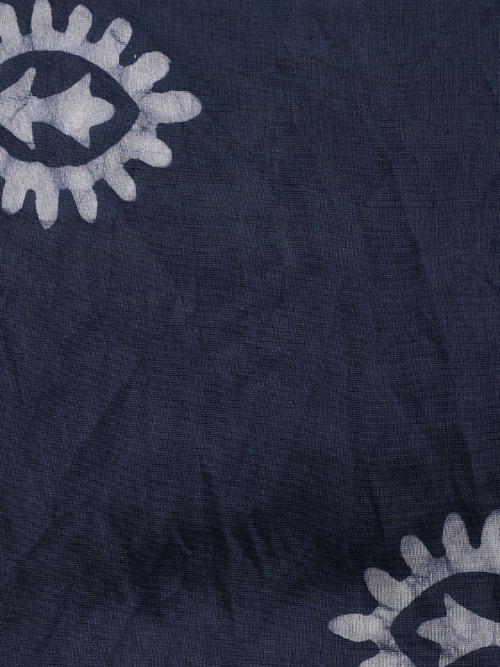Printed Cotton Blend Unstitched Suit With Dupatta