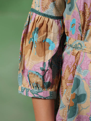 Floral Printed Cotton Dress