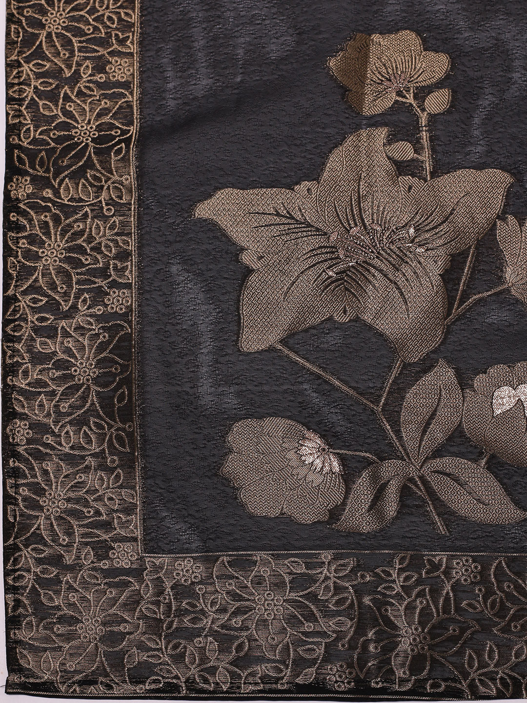 Embroidered Art Silk Suit With Pant &amp; Dupatta