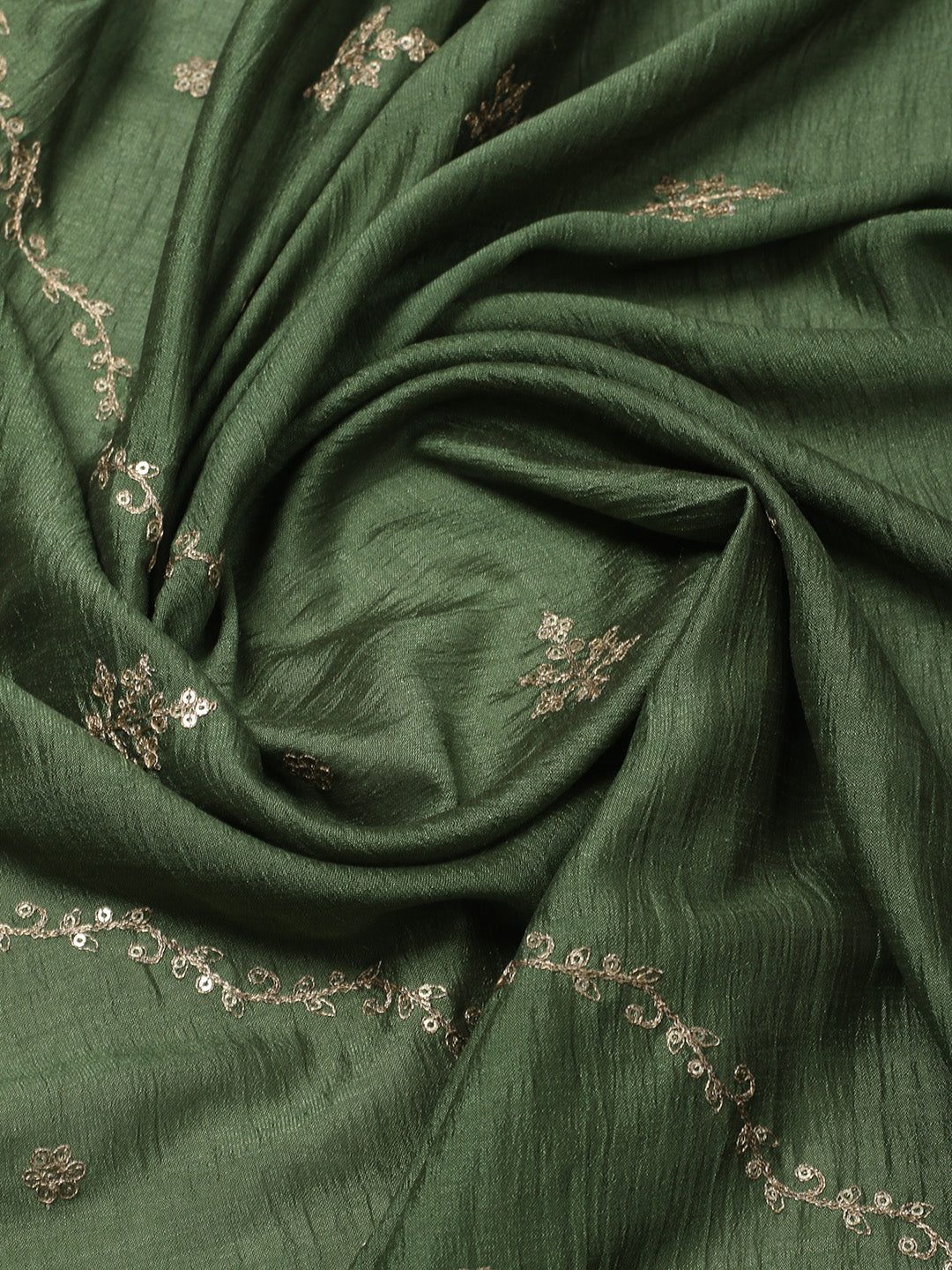 Embroidered Art Silk Stitched Kurta With Pant &amp; Dupatta