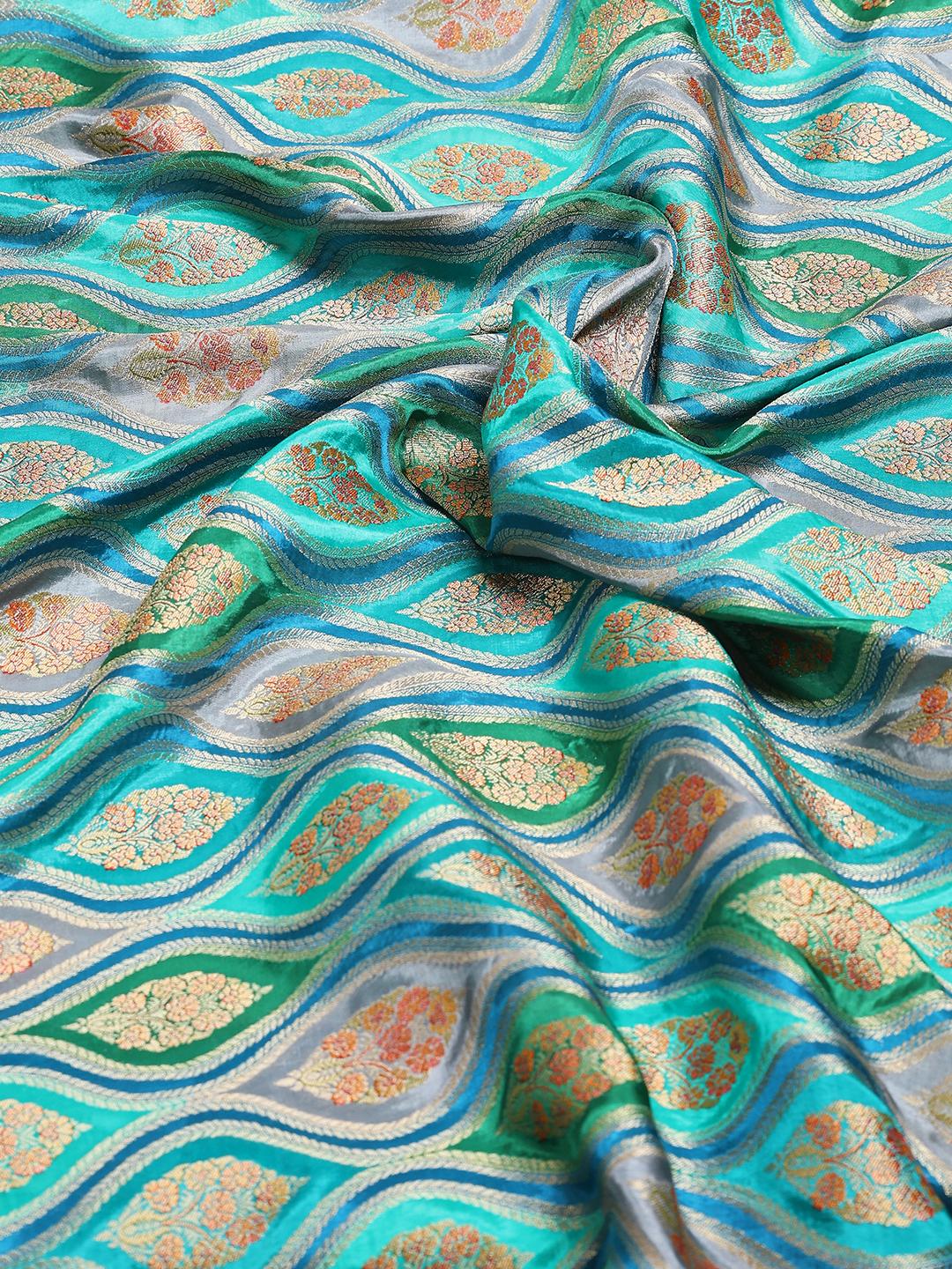Zari Jaal Woven Satin Saree
