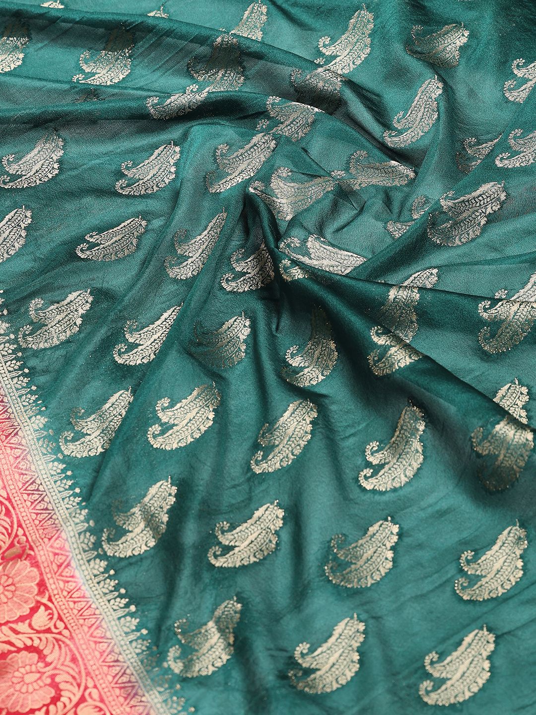 Plain Crepe Saree