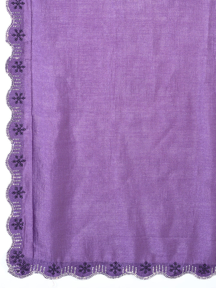 Embroidered Chiffon Saree
