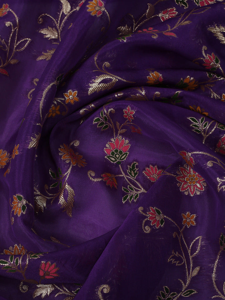 Embroidered Cotton Blend Stitched Kurta With Pant &amp; Dupatta