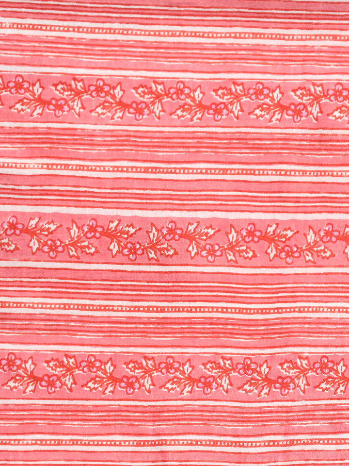 Printed Cotton Blend Unstitched Suit With Dupatta