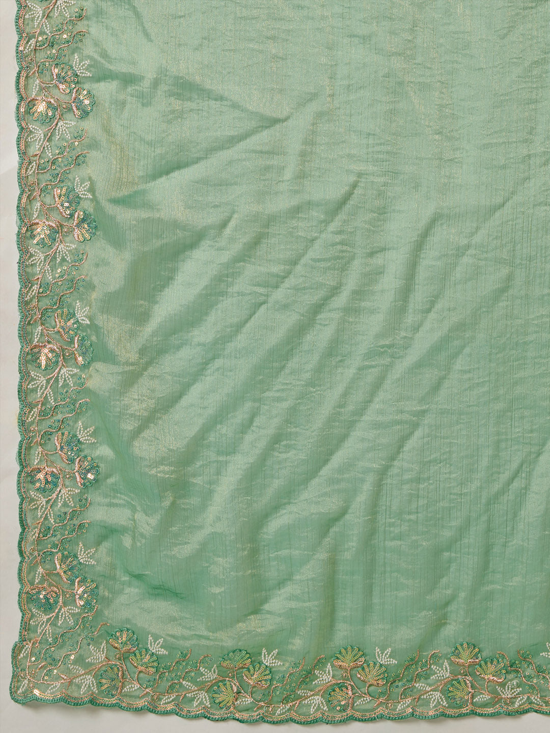 Embroidered Chiffon Saree