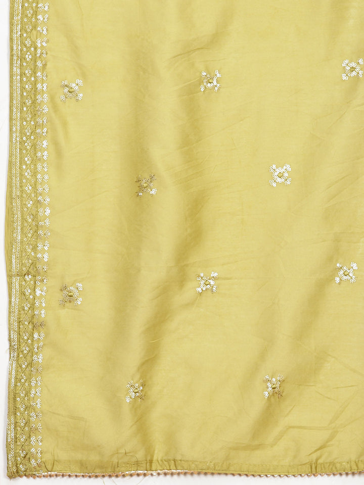 Printed Cotton Unstitched Suit Piece With Dupatta