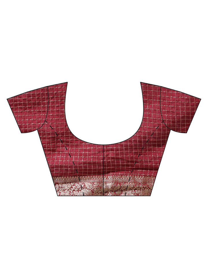 Zaari Jaal Tussar Saree