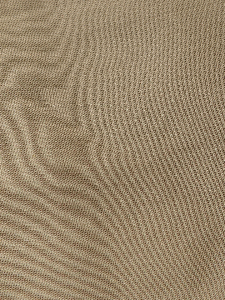 Embroidered Linen Blend Unstitched Suit With Pant &amp; Dupatta