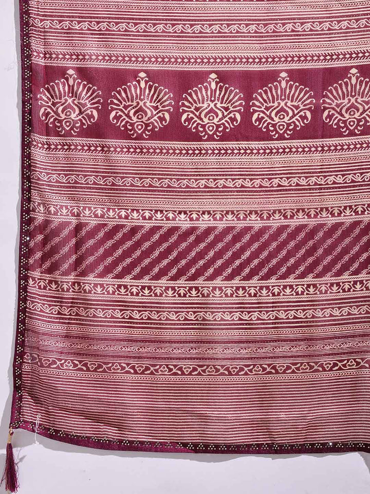 Lehriya Printed Georgette Saree