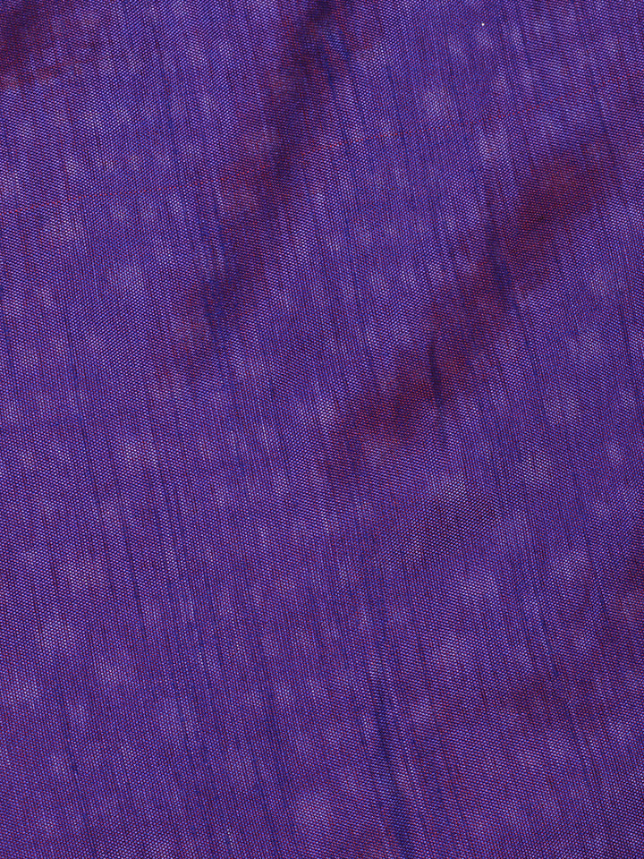 Printed Art Silk Unstitched Kurta With Pant &amp; Dupatta