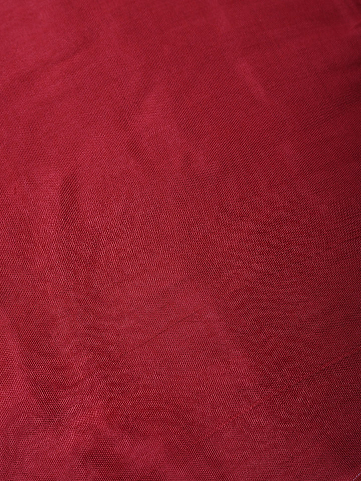 Woven Design Chanderi Unstitched Suit With Pant &amp; Dupatta