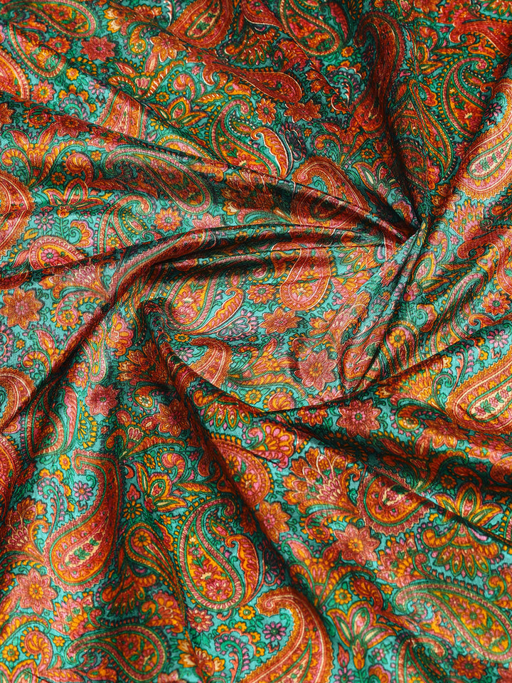 Paisley Printed Art Silk Saree
