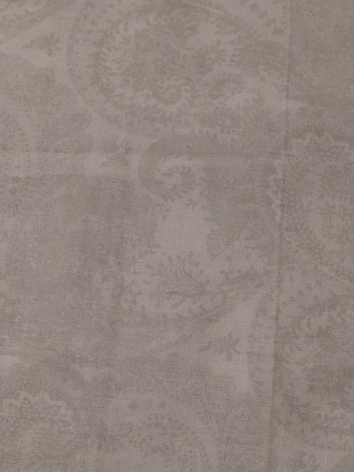 Printed Cotton Blend Unstitched Suit With Dupatta