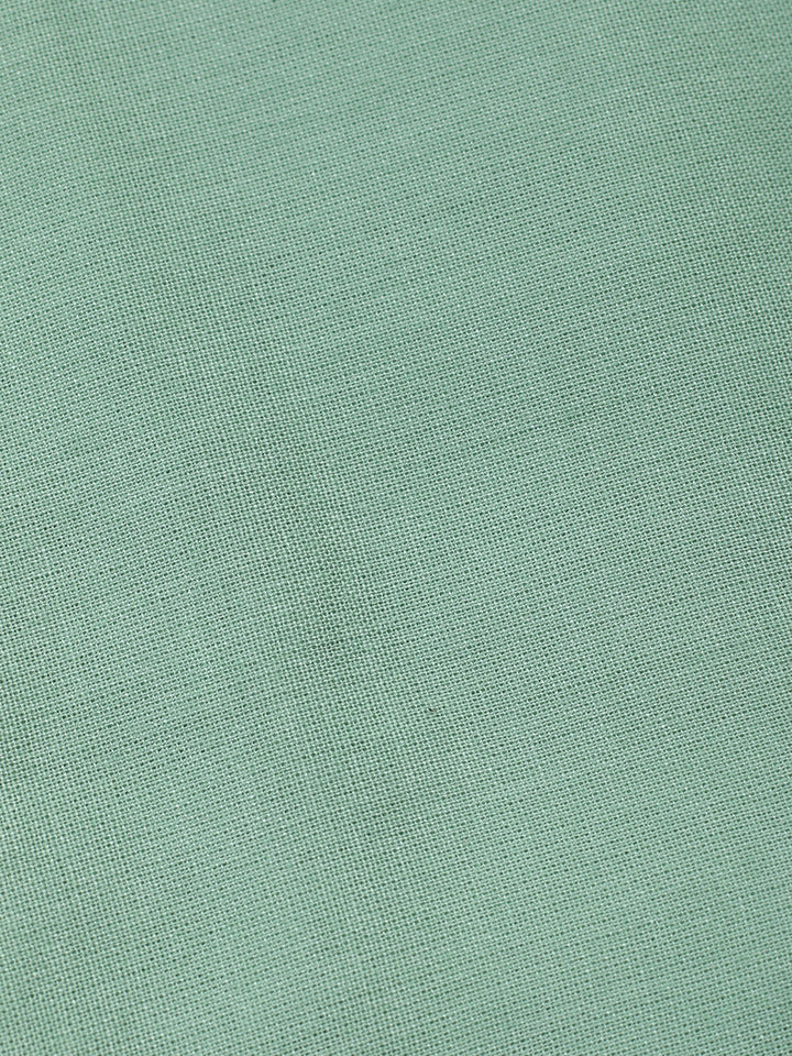 Embroidered Linen Blend Unstitched Suit With Pant &amp; Dupatta