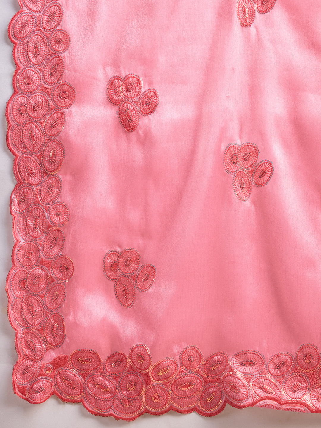 Embroidered Chiffon Saree