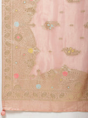 Neck Embroidered Handloom Unstitched Suit Piece With Dupatta